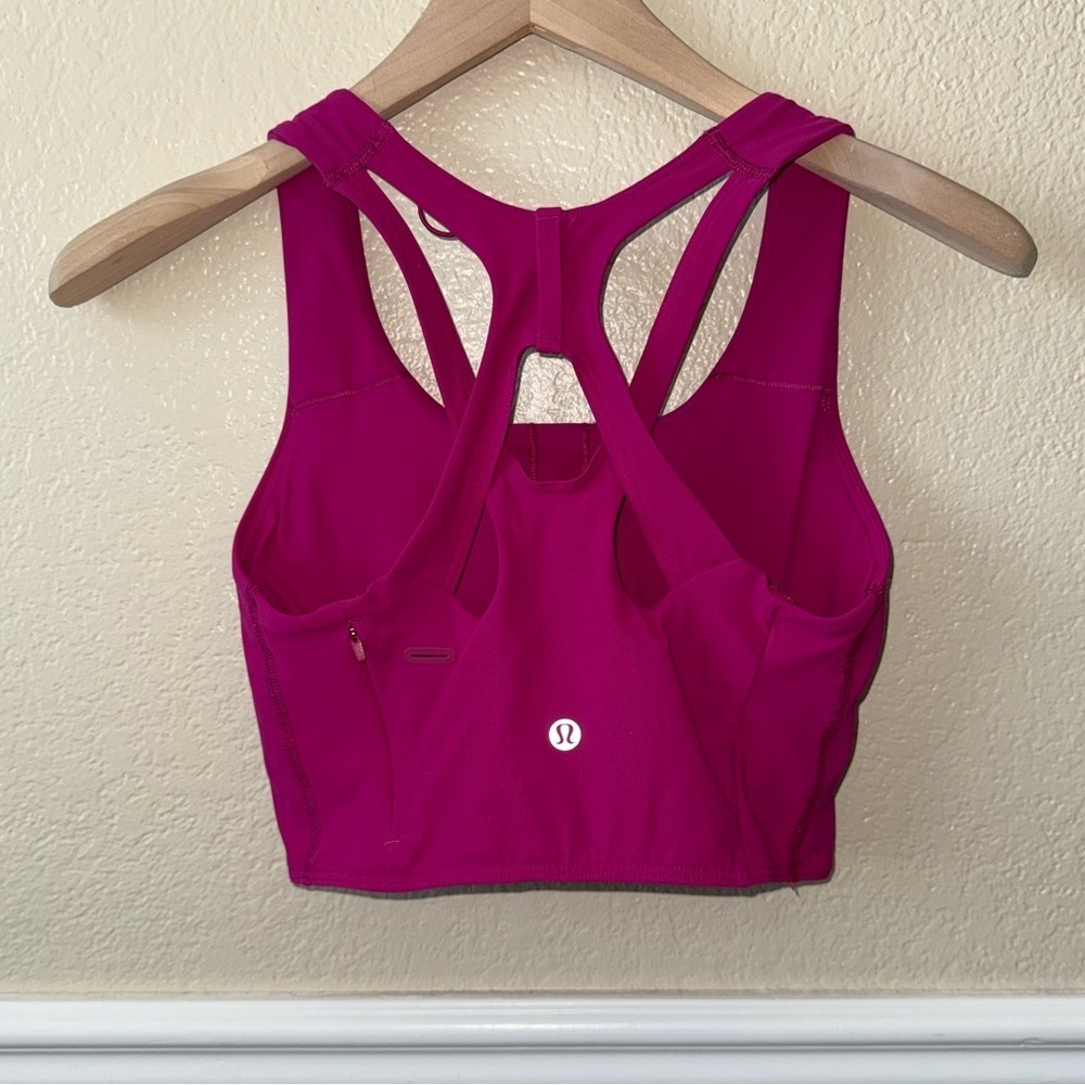 Lululemon Stash It Bra *Medium Support, B/C Cup Ripened Raspberry Size 4
